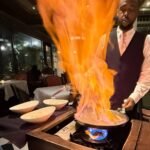 Flamb&eacute; bananas tableside at Brennans