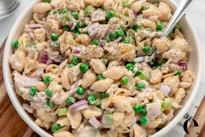 Easy Tuna Pasta Salad with Peas & Dill