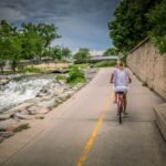 riding the Cherry Creek Trail Denver