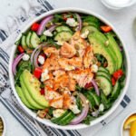 Greek Salmon Salad Bowl | Elizabeth Rider