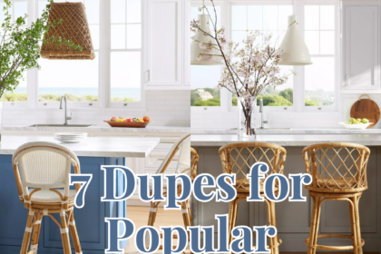 Serena and Lily counter stool dupes, affordable Serena and Lily stool alternatives, Serena and Lily Balboa stool dupe, Riviera counter stool lookalike, rattan counter stools, cane back counter stools, coastal style kitchen stools, designer-inspired counter stools, budget-friendly kitchen seating, woven seat counter stools, backless counter stools, modern coastal stools, Serena and Lily kitchen stool dupes, French bistro counter stools, island seating alternatives