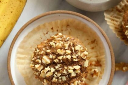 Banana Nut Muffins Recipe (Moist + Crunchy Top!)