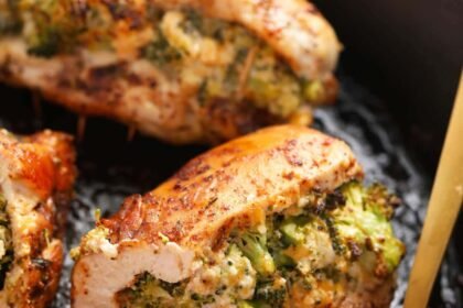 Broccoli and Cheese Stuffed Chicken Breasts