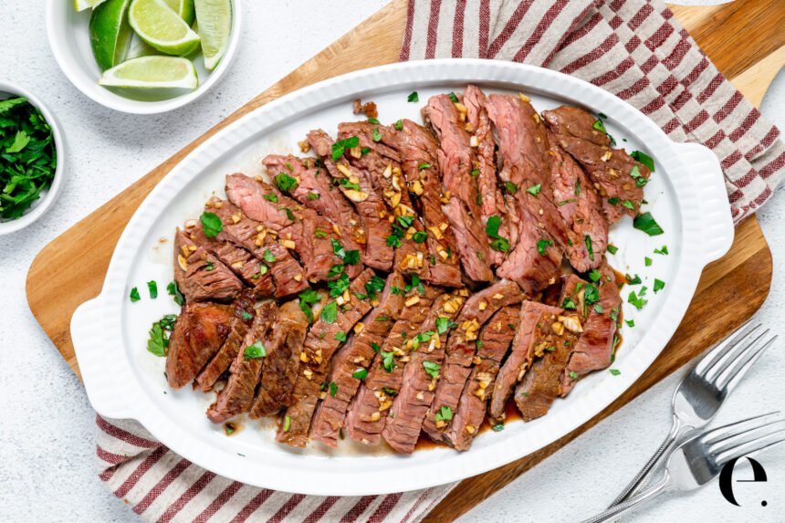 Easy Skirt Steak with Reverse Marinade