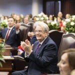 Don Gaetz claps during the first day of the legislative session at the Florida State Capitol.