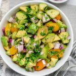 Healthy Avocado Salad with Lime Dressing