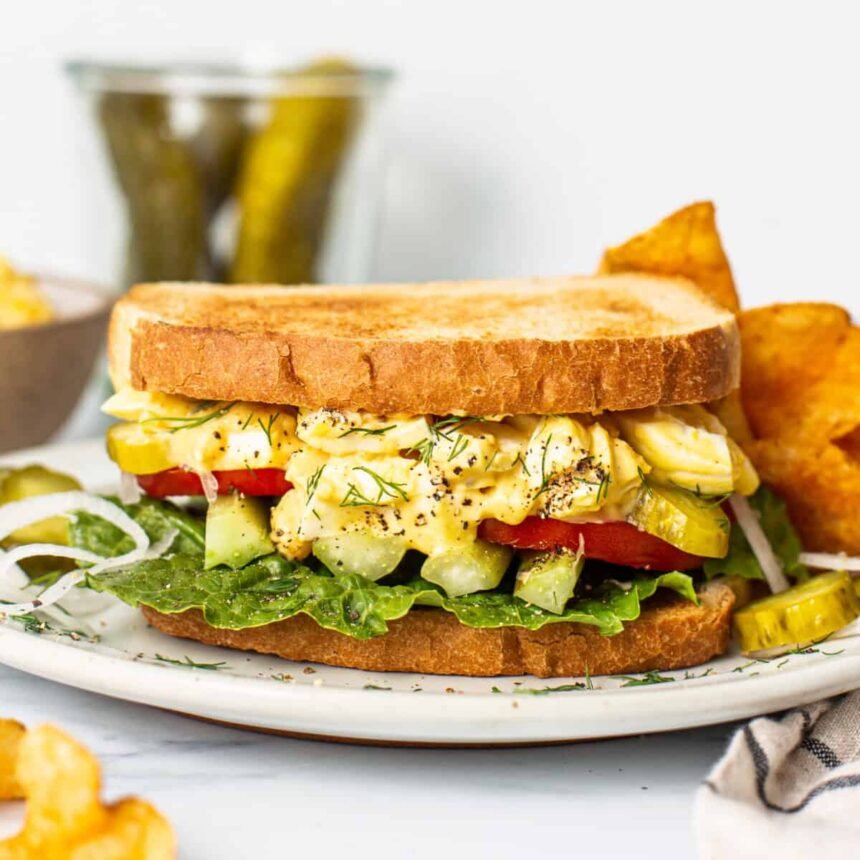 Homemade Egg Salad Sandwich