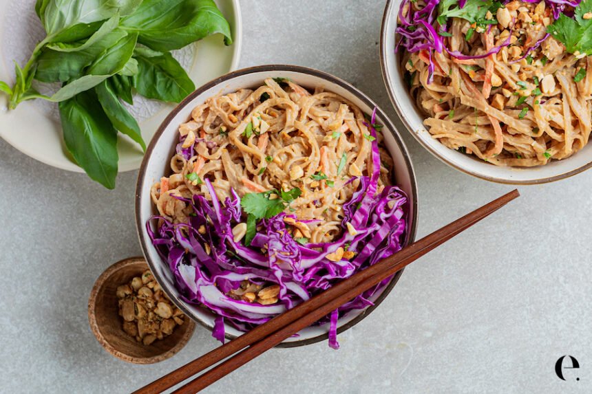 Easy Thai Peanut Noodles | Elizabeth Rider