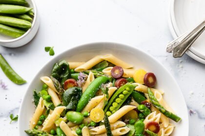Pasta Primavera with Peas, Asparagus & Fava Beans