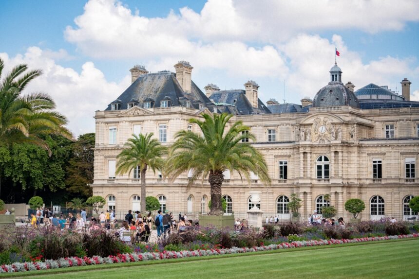 Luxembourg Gardens in Paris during fall
