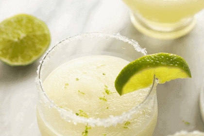 Frozen Margaritas with lime