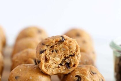 protein balls on rack