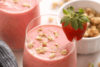 smoothie in glass