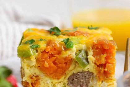 Sweet Potato Breakfast Casserole (Easy Dump & Bake!)
