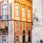 Colorful buildings in Lisbon Portugal